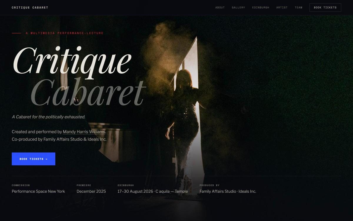 Critique Cabaret